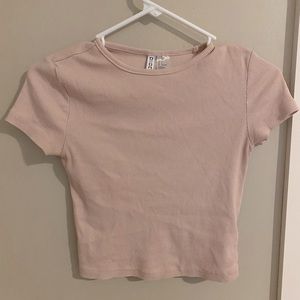 Light Pink Cropped Shirt